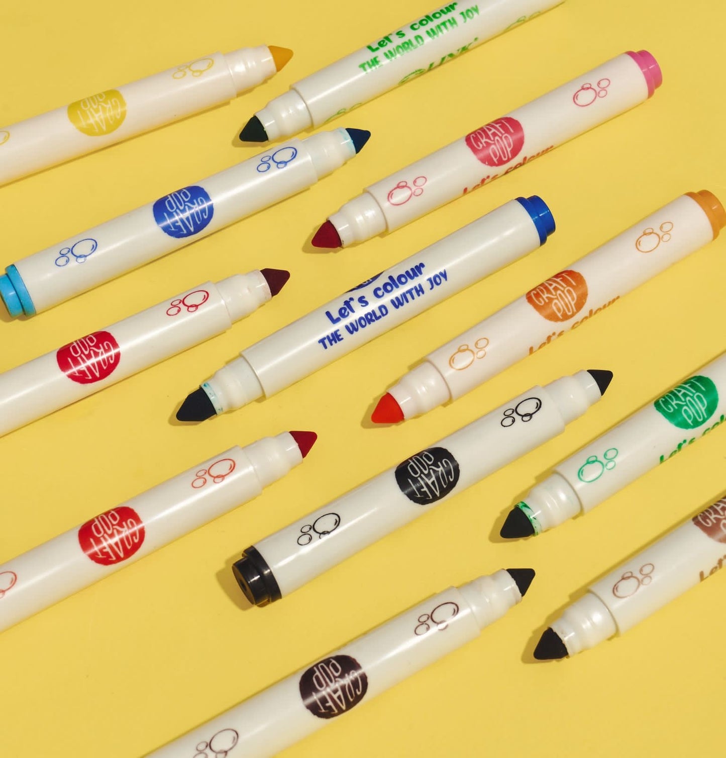 Washable vibrant markers (12)