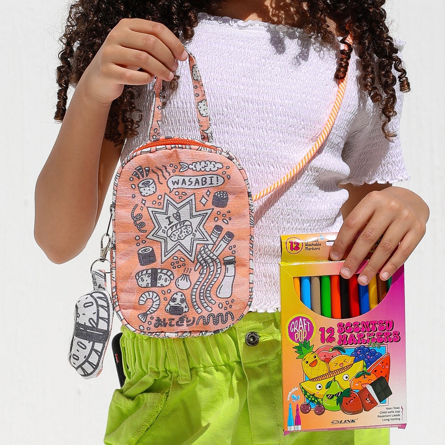 Sushi crossbody pouch