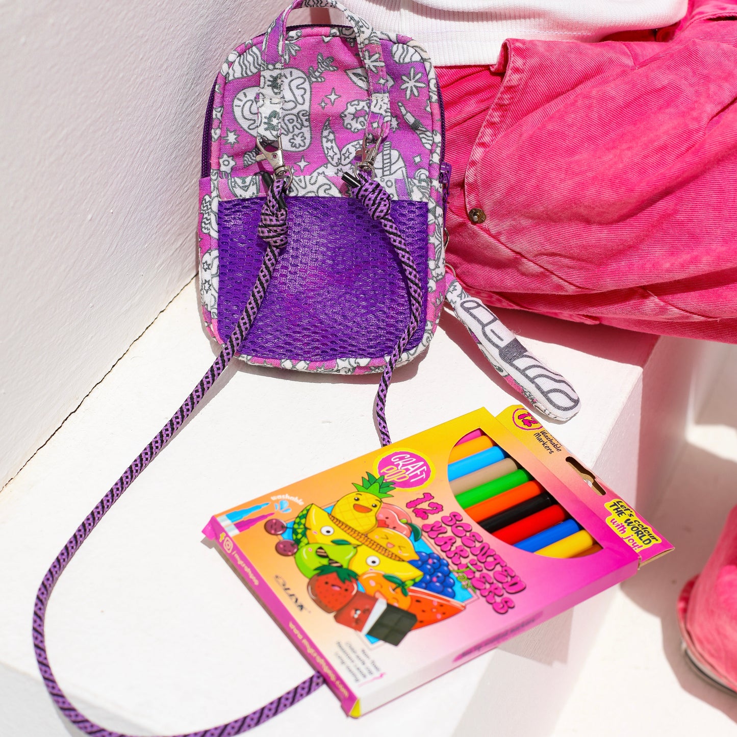 Self care crossbody pouch