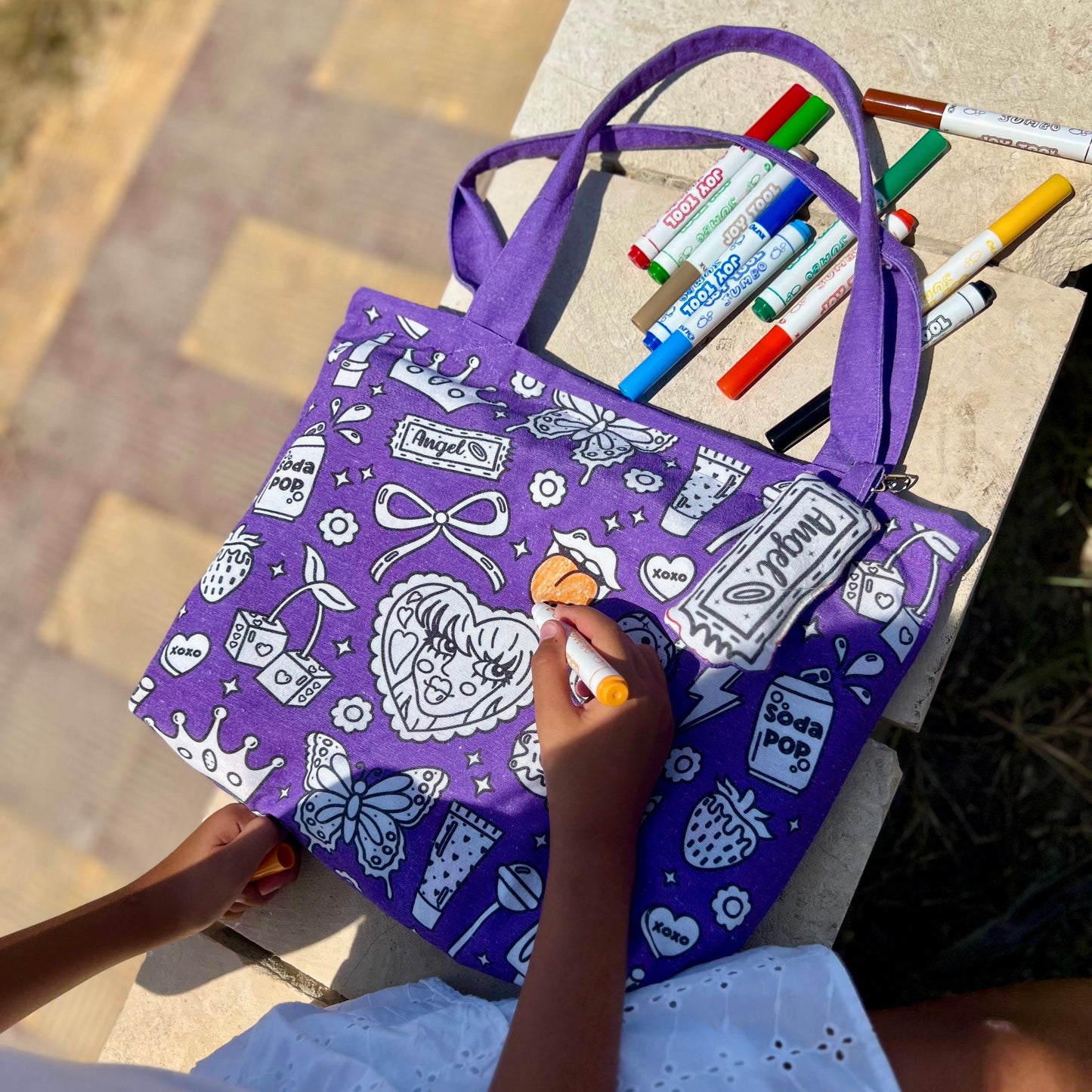 Angel Colouring Bag