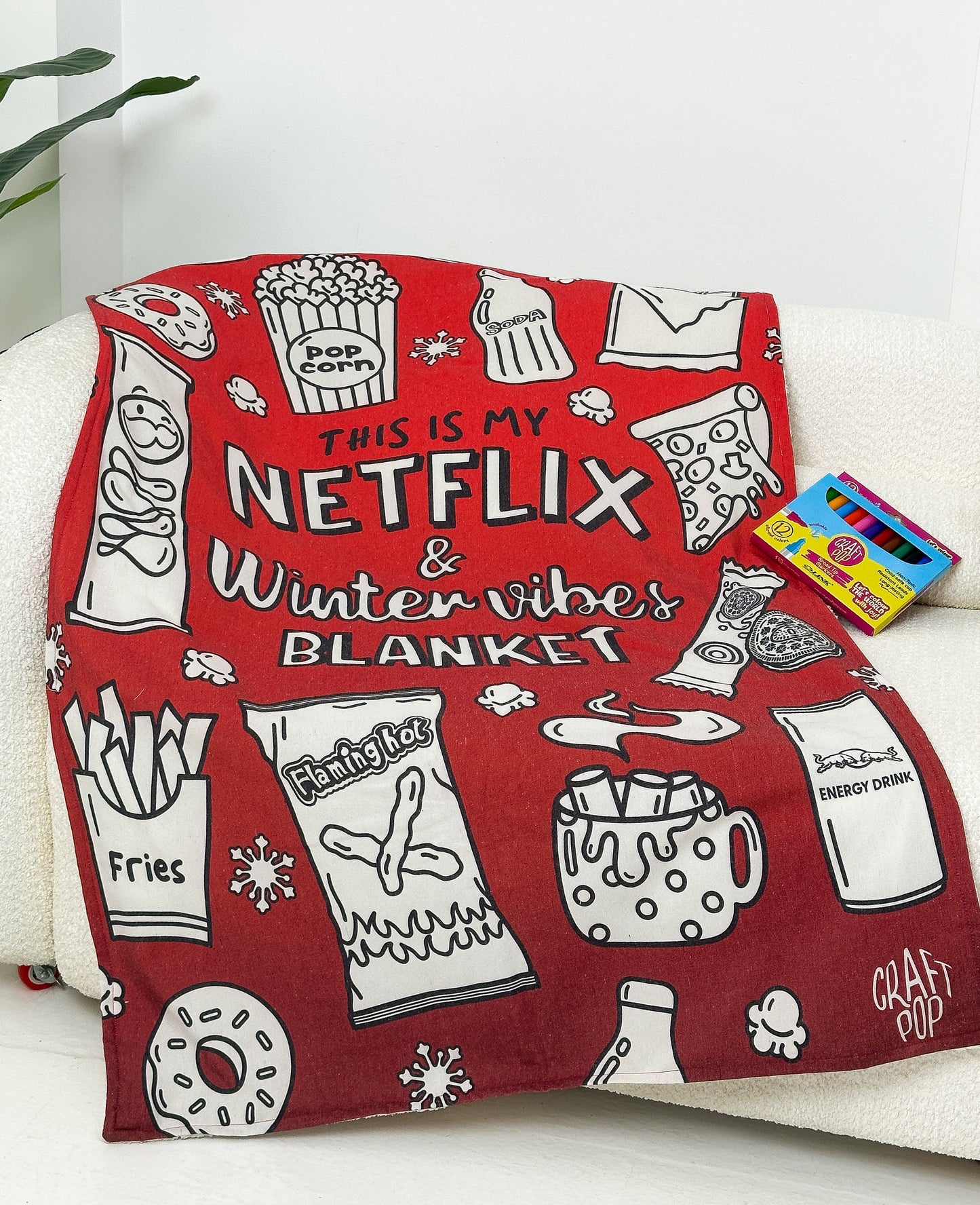 Netflix Colouring Blanket