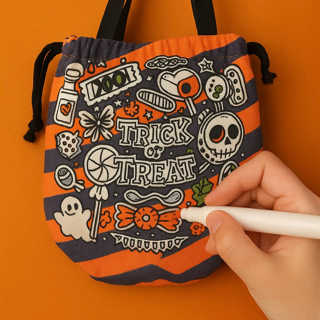 Trick or Treat colouring pouch