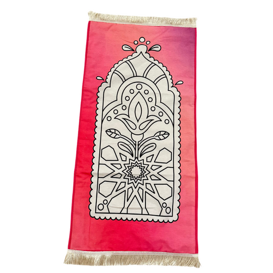 Lotus colouring prayer mat