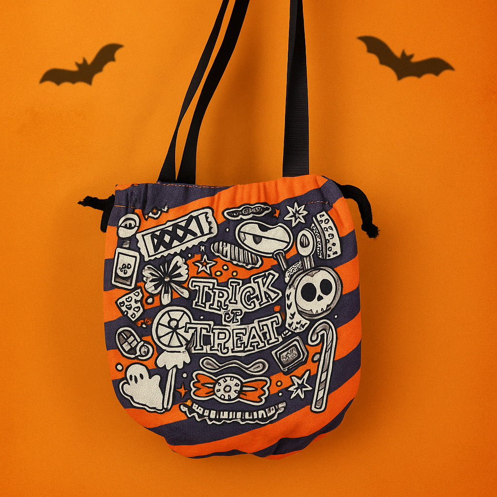 Trick or Treat colouring pouch