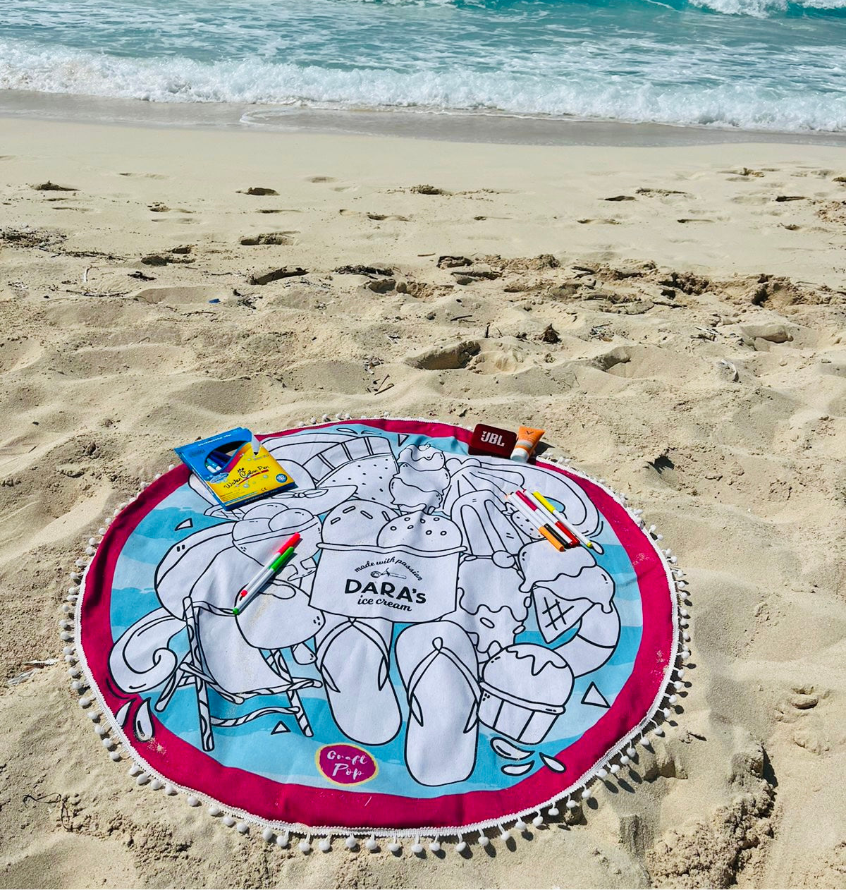 Craft Pop X Daras ice cream beach mat