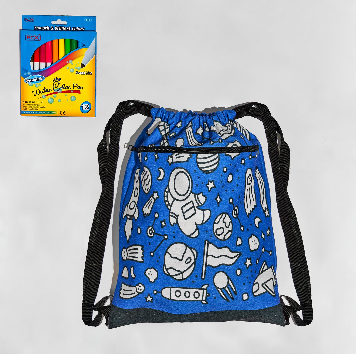 Astronaut Drawstring Bag