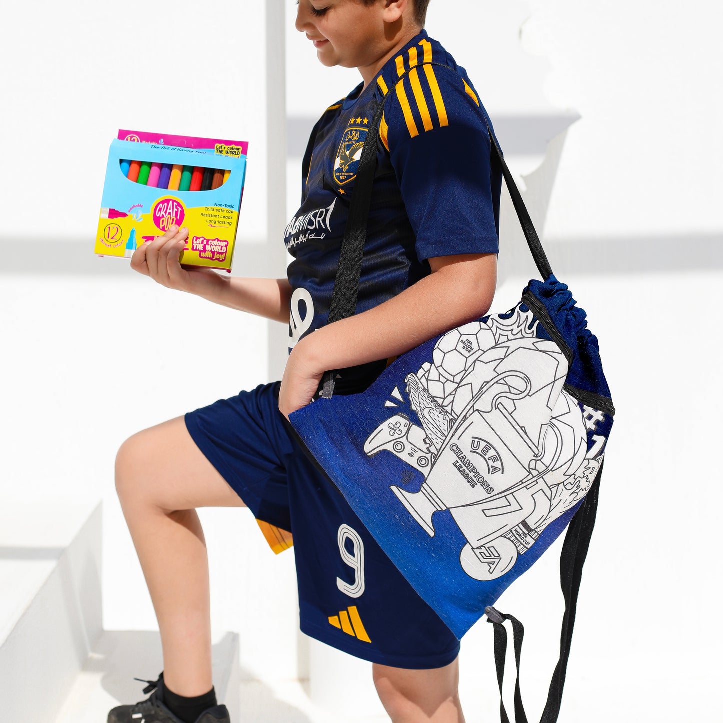 Football Champions drawstring bag