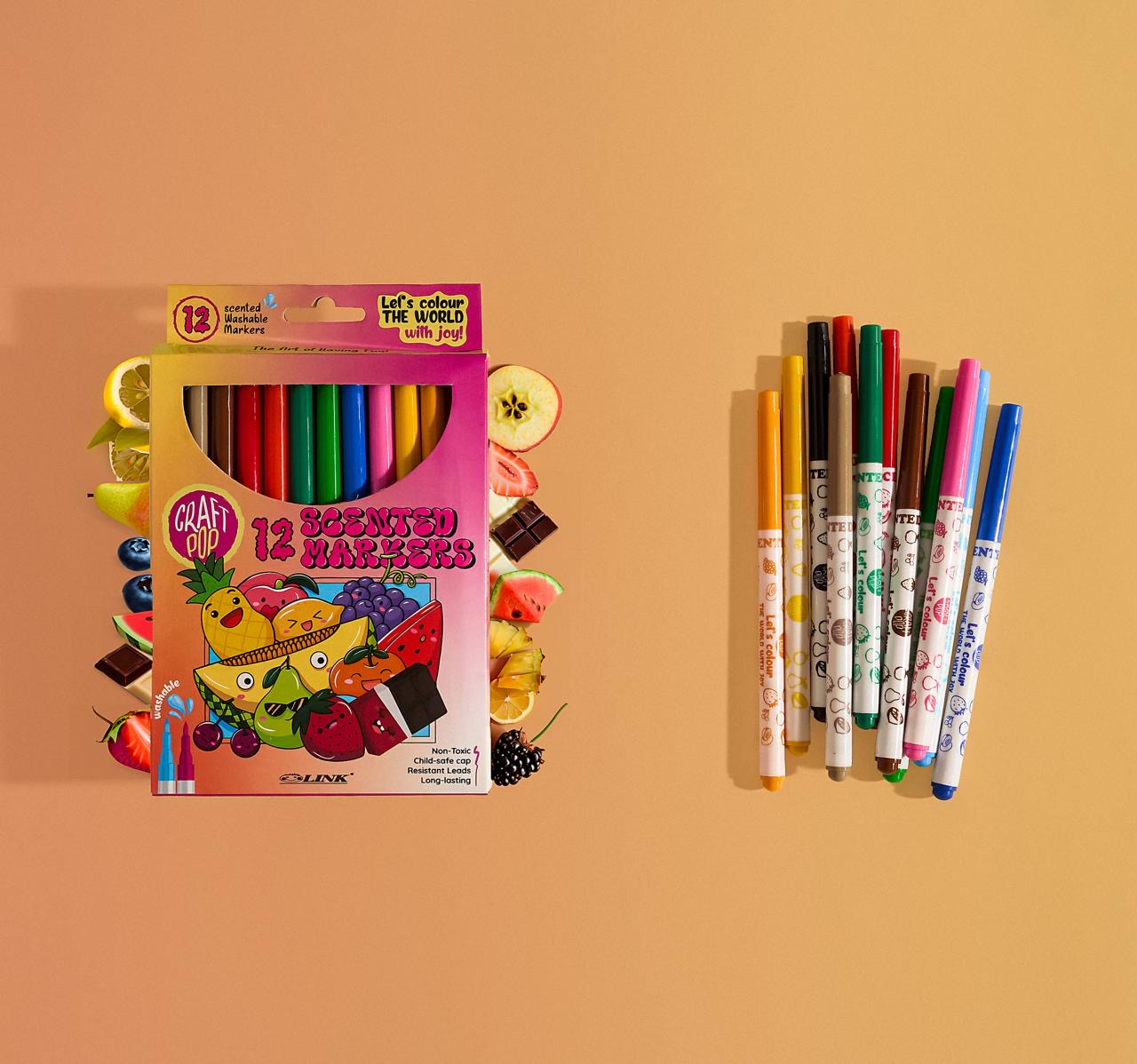 Fruity Scented colouring Markers