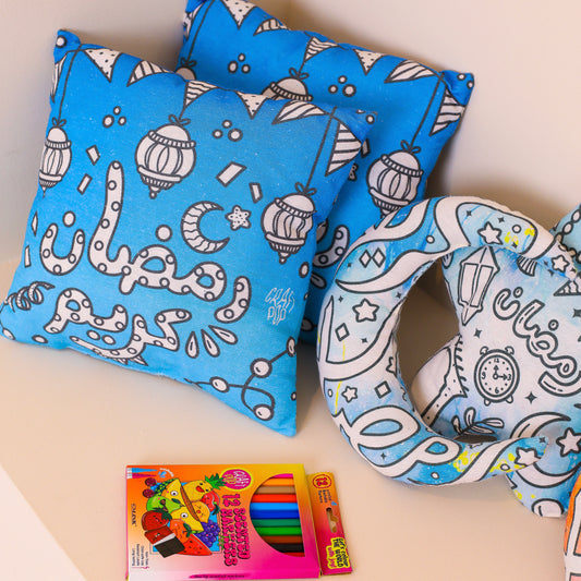 Blue ramadan cushions offer