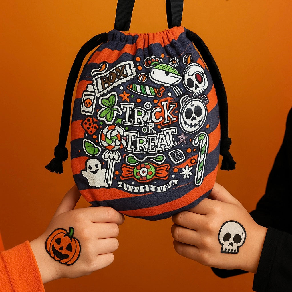 Trick or Treat colouring pouch