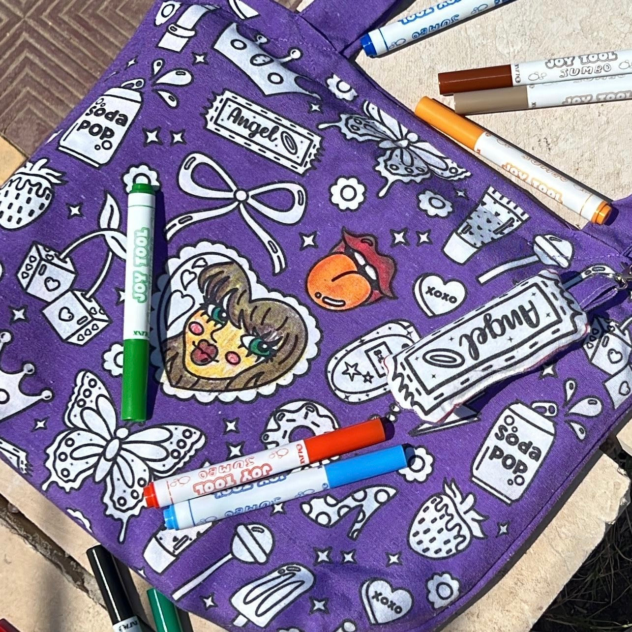 Angel Colouring Bag