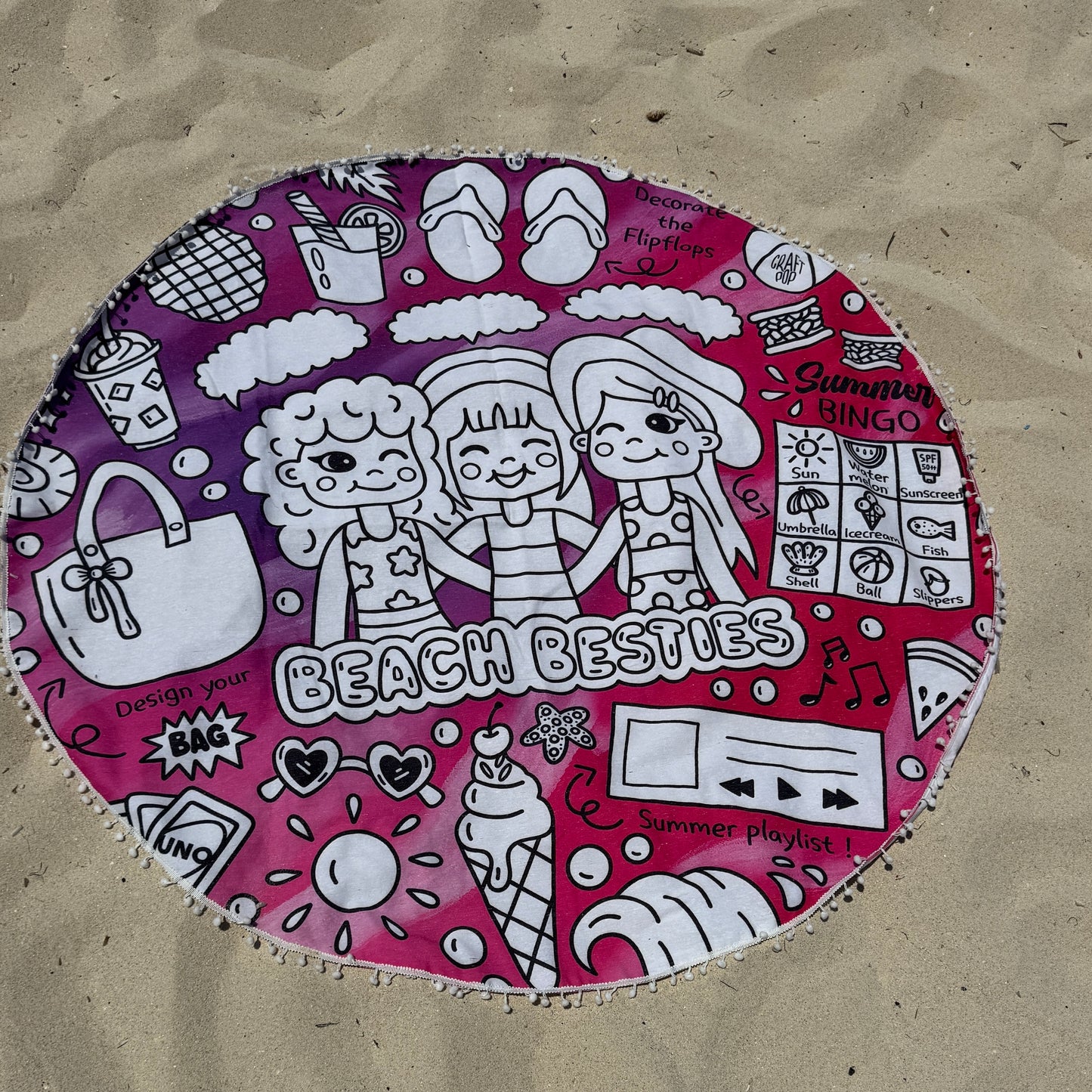 Besties interactive beach mat