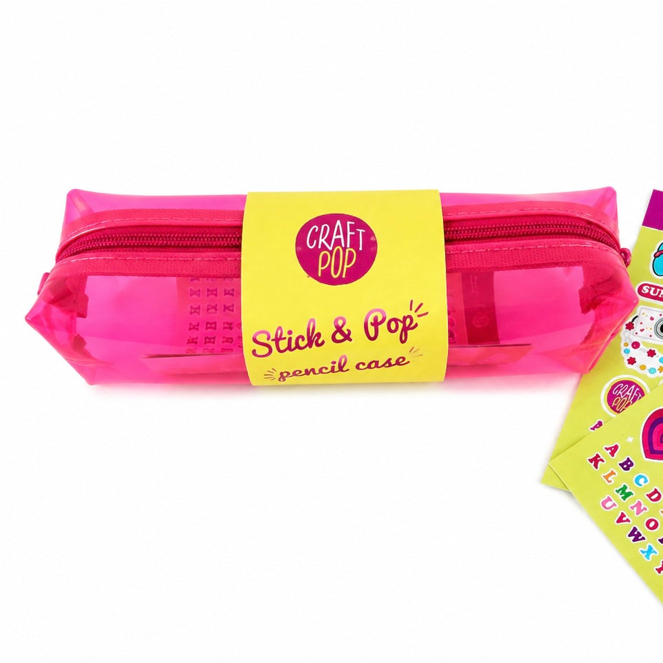 Stick & Pop pencil case - Pink