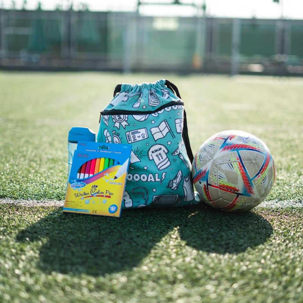 Football Colouring Drawstring bag