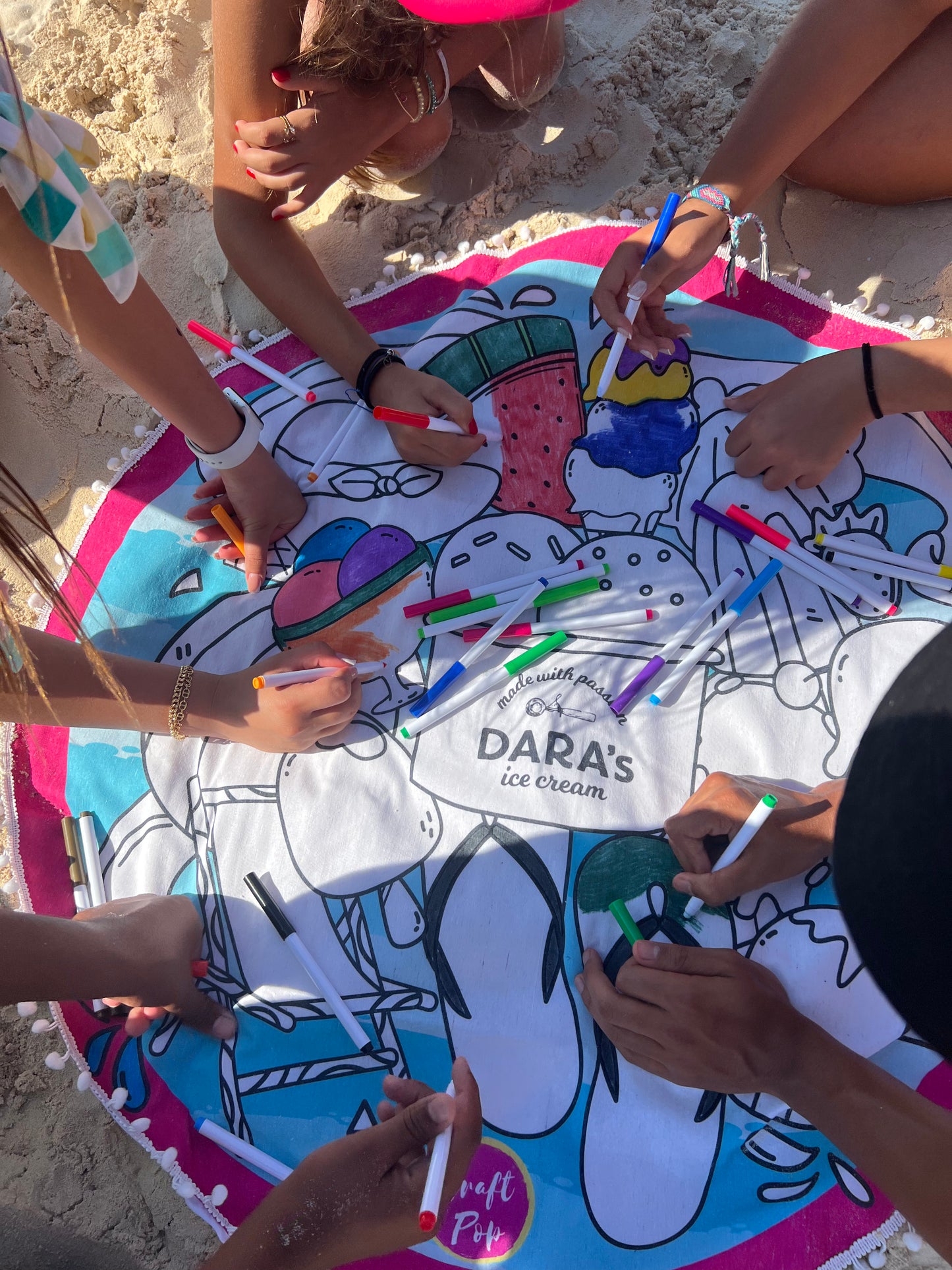 Craft Pop X Daras ice cream beach mat