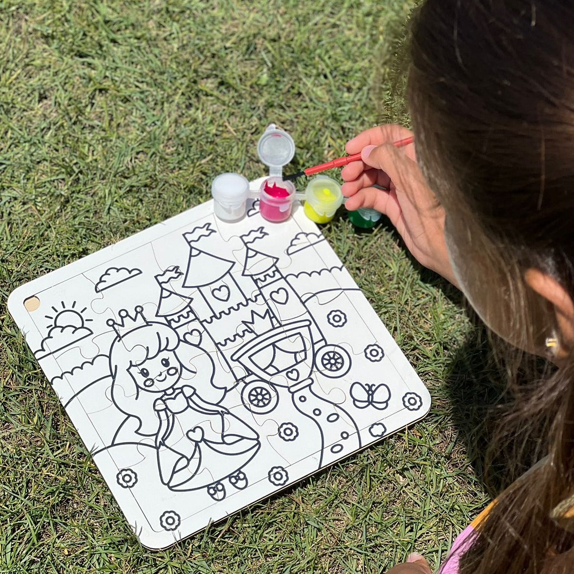 Princess Colouring Puzzle