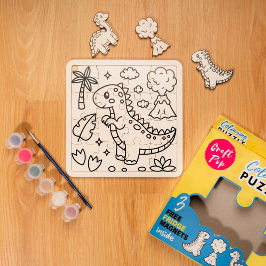 Dino Colouring Puzzle