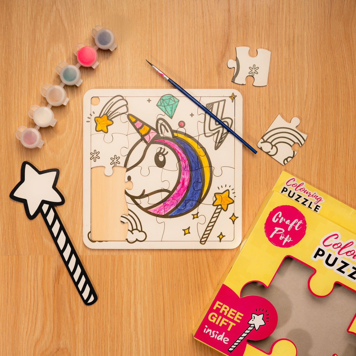 Unicorn Colouring Puzzle